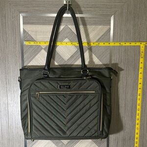 Kenneth Cole Reaction Dark Green Chevron Tote